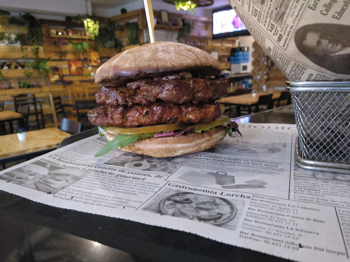 Hamburguesas artesanas Oliva Garden